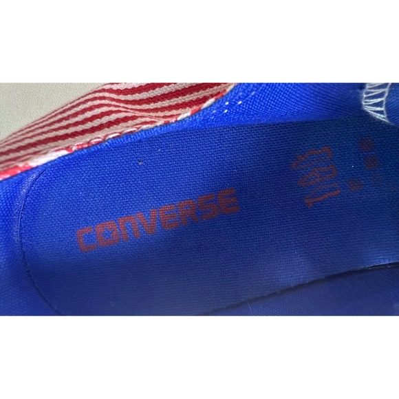 Converse Chuck Taylor All Star Stars and Stripes Patriotic Low Top M 8.5 W 10.5 - Picture 15 of 16